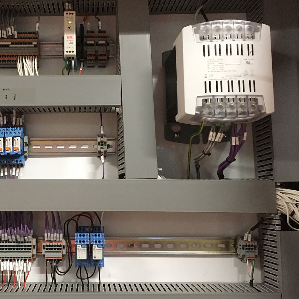 Control panel interior